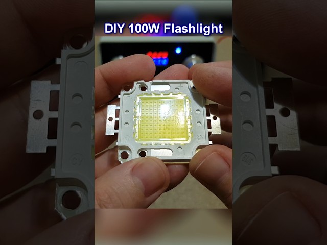 DIY 100W Flashlight #diy #flashlight #homemade