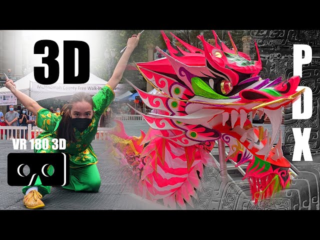 VR 180 3D Portland Chinese Festival 2021 - US Wushu Center PDX, Chinese Music, Chinese Food