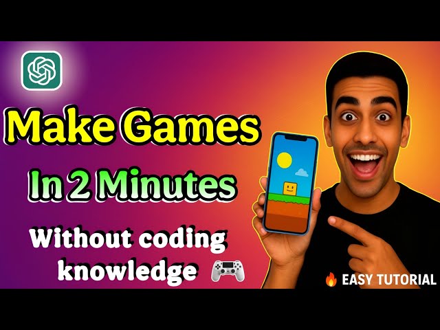 Create your own Game in 2 Minutes Eay Tutorial In Telugu 