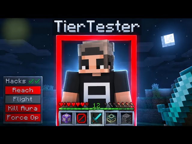 I Used HACKS on a Minecraft Tier Tester… 💀