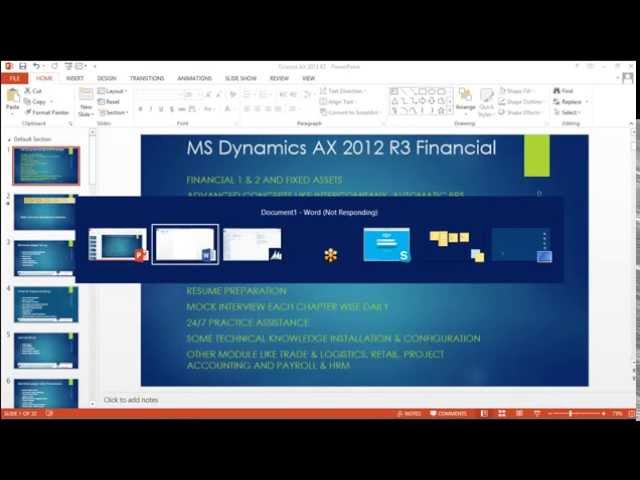 Microsoft Dynamics AX 2012 R3 Financial Module