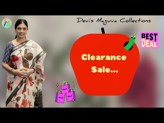 💫 Clearance Sale @ Devi's Maguva Collections||7396841375 #saree #sale