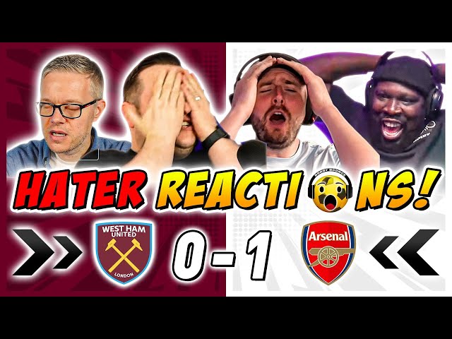 Arsenal's Rivals & Haters HEARTBROKEN 💔 Reactions to West Ham 0-1 Arsenal | INCLUDING RAYA SAVE!