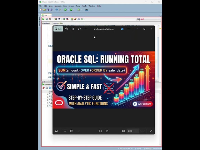 Oracle SQL: Running Total in Seconds! #oracle #coding