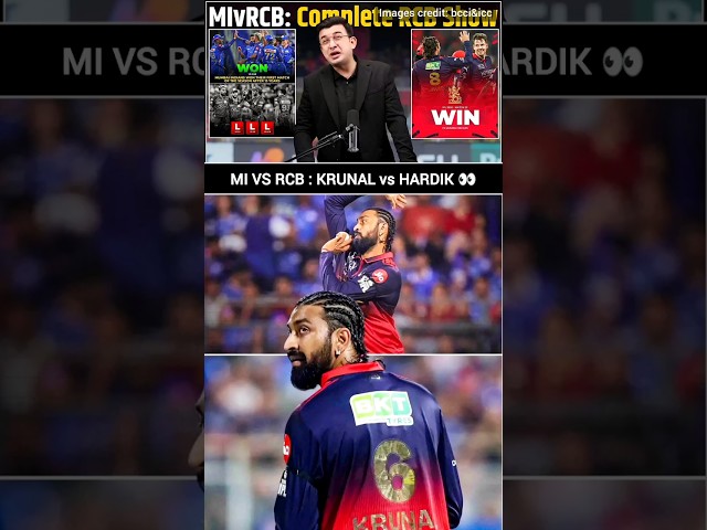 MI vs RCB : krunal pandya vs hardik pandya 👀 #ipl #ipl2026 #krunalpandya #hardikpandya #mivsrcb