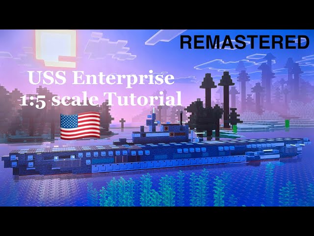 Minecraft USS Enterprise 1:5 scale Tutorial | Yorktown-class aircraft carrier