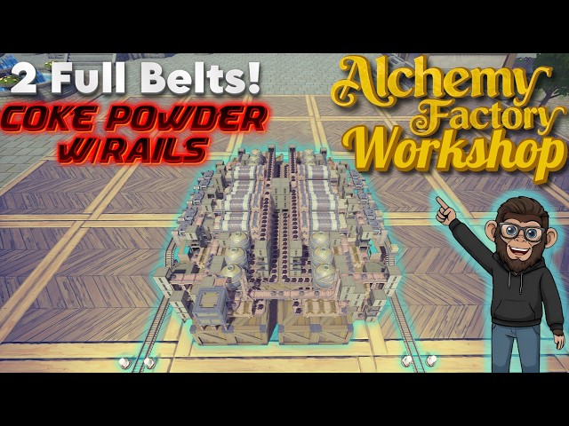 How to Produce 2 FULL Belts of Coke Powder with Trains in Alchemy Factory