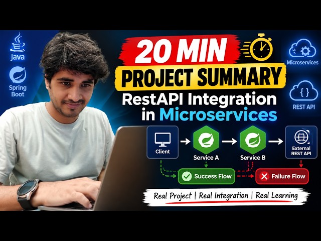 20 Min Project Summary - RestAPI Integration in Microservices - Success-Failure Flow