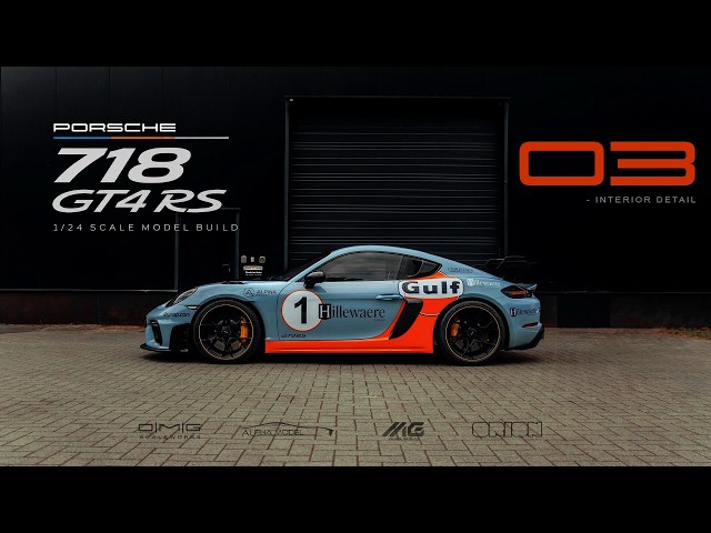 03 | Porsche 718 GT4 RS | Alpha Model | 1/24 | Scale Model Building | ASMR