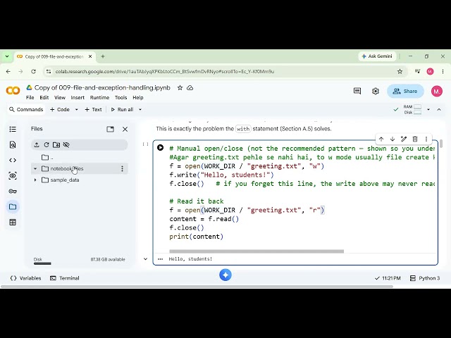 11 PM PKT | Python for Absolute Beginners | Week 3 | Day 4