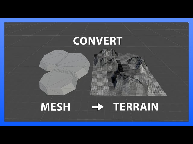 Easy to use Mesh to Terrain Converter for Unity