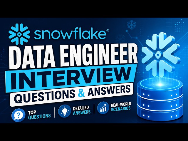 Snowflake Data Engineer Interview Questions & Answers