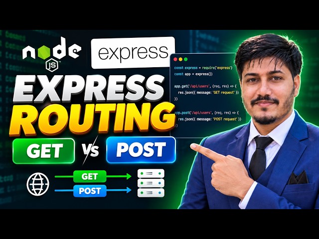 Express.js Routing Explained in Hindi | GET & POST | Node.js