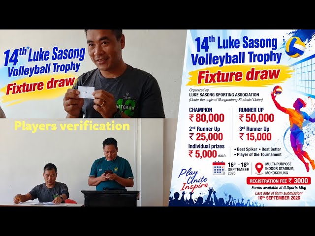 Fixture Draw 14th Luke Sasong Volleyball Trophy 