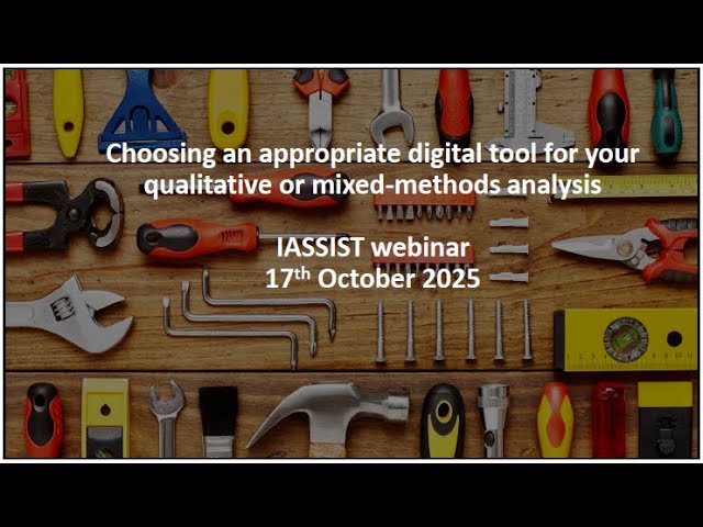 Choosing an appropriate digital tool for a qualitative or mixed-methods analysis