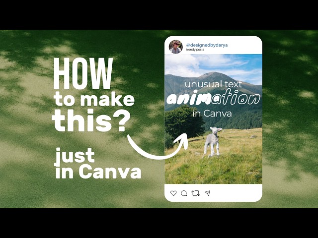How to Create This Text Animation in Canva | Easy Tutorial