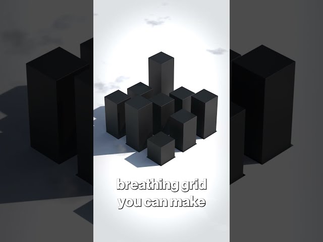 Build a Breathing Grid in Blender Geometry Nodes (Beginner Friendly) #blender3d #blendertutorial