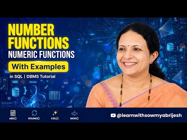 Number Functions in SQL | Numeric Functions with Examples | DBMS Tutorial
