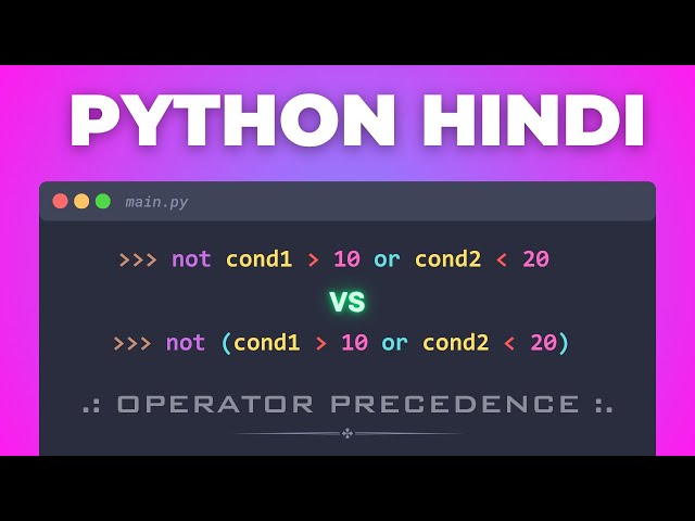 45. 🚀 Master Operator Precedence in Python | Python Tutorial for Beginners in Hindi 2026