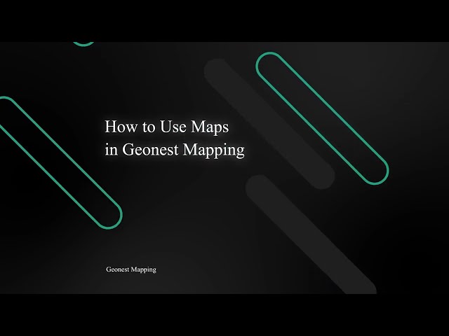 How to Use Maps in Geonest Mapping