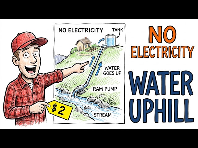 This Is How Your Great-Grandfather Moved Water Uphill — No Pump, No Power, Just a $2 Pipe