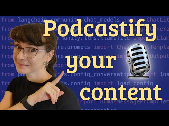 Podcastfy.ai: Generate podcasts with an open source python library