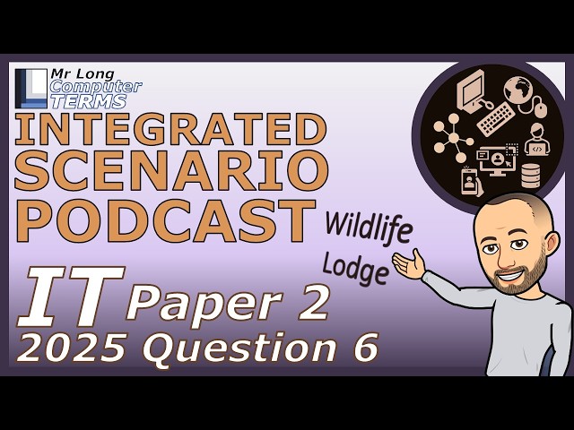 IT | Integrated Scenario | Grade 12 | Paper 2 2025 | Question 6 | Mr Long Computer Terms Podcast