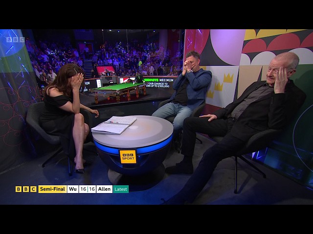 Mark Allen misses black to reach World Snooker Championship final + BBC studio reaction (2 May 2026)