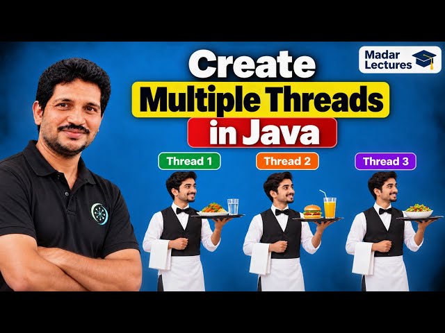 Create Multiple Threads in Java | Thread Class and Runnable Interface with Real-World Example