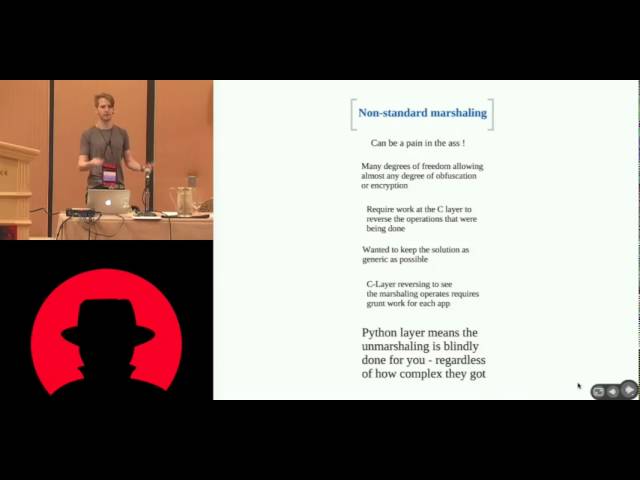Black Hat USA 2010: pyREtic: Reversing Obfuscated Python Bytecode Live Python Objects 3/5