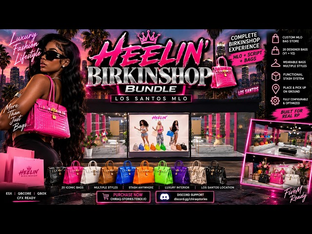 Fivem BirkinShop Script + MLO Bundle | ESX-QBCORE-QBOX