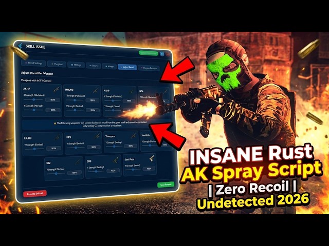 INSANE Rust AK Spray Script | Zero Recoil | Undetected 2026