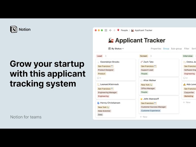 Grow your startup with this applicant tracking system