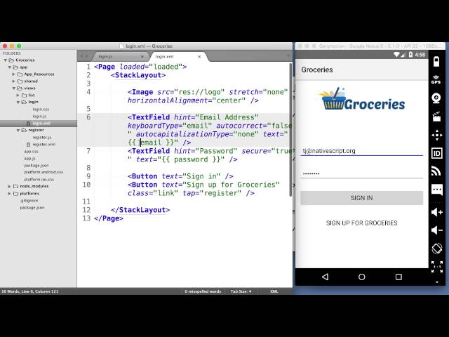 NativeScript Getting Started Guide