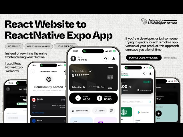 I Turned My React Website Into a Mobile App (iOS & Android) in 5 Minutes (React Native Expo)