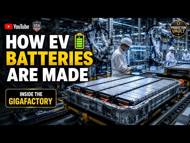 Inside a Modern Battery Gigafactory – How EV Batteries Are Made 🔋 | Full Factory