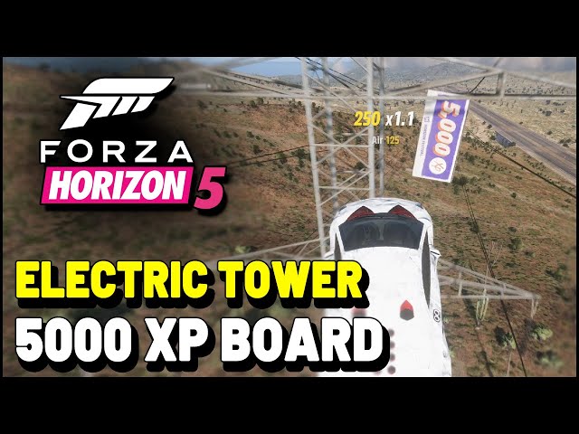 Forza Horizon 5 ELECTRIC TOWER BONUS BOARD (Power Line 5000 XP Board)