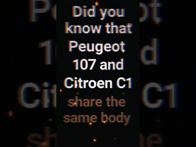 Citroen C1 & Peugeot 107 Are The SAME Car?! 🤯