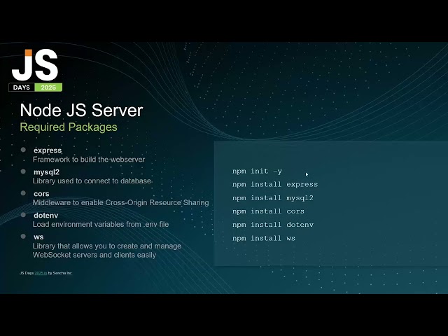 JS Days 2025 - Real-Time Map Tracking with Ext JS and Node.js