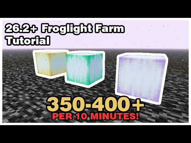 FROGLIGHT Farm TUTORIAL For Java | Works in 26.2+ | 350-400+ Items In ONLY 10 MINUTES!