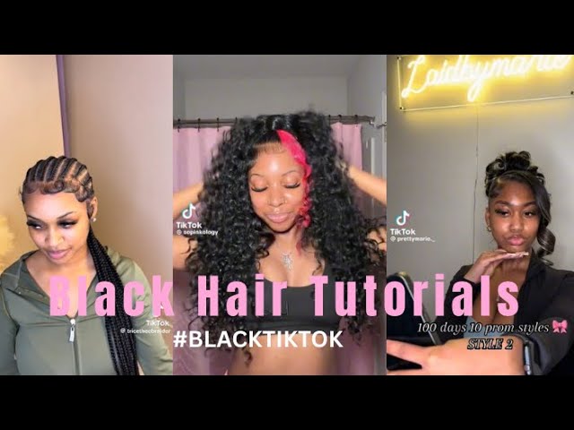 40+ Minutes Of Black Hair Tutorials | #blacktiktok 
