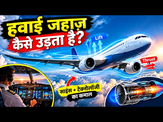 हवाई जहाज़ आसमान में उड़ता कैसे है? 😱 इतना भारी होकर भी नहीं गिरता! ✈️