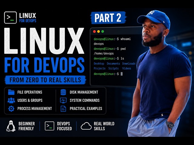 Linux for DevOps Ep 2 - File Operations, Users, Processes & Disk Management