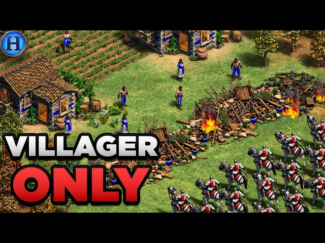 Can You Win With ONLY VILLAGERS In Age of Empires 2?