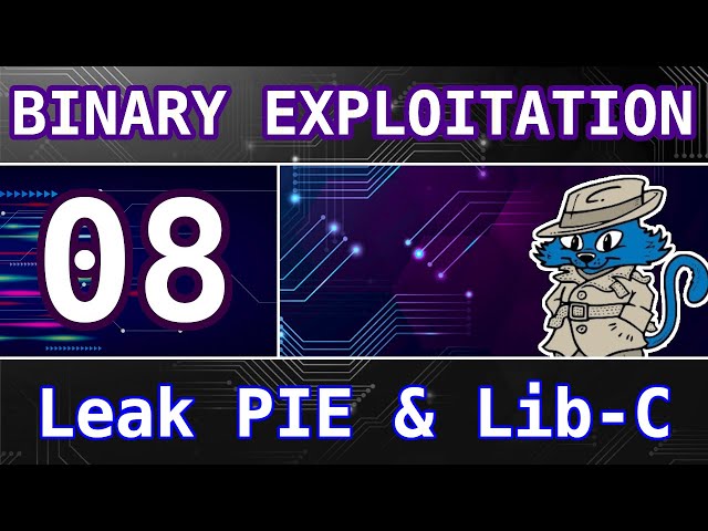 8: Leak PIE (bypass) and Lib-C (ret2system) - Buffer Overflows - Intro to Binary Exploitation (Pwn)