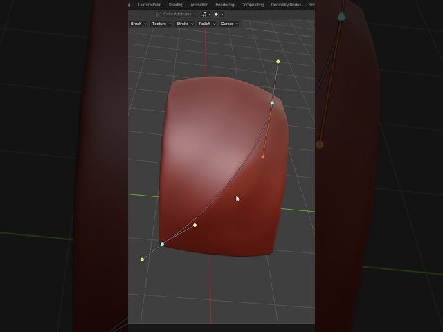 Perfect corners when sculpting using Curves and Pinch Brush #blender3d #b3d #blender #3dprinting