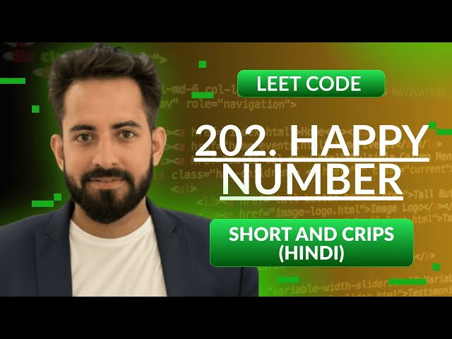 Leetcode 202. Happy Number | Hindi | Python | Leetcode | Optimized way
