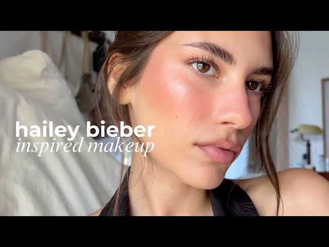 hailey bieber inspired makeup tutorial