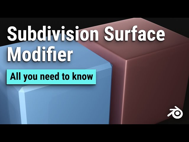 Blender Basics - Subdivision Surface Modifier Tutorial