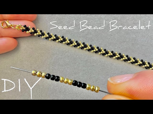 Easy Seed Bead Bracelet Tutorial: Chevron Beaded Bracelet | Beads Jewelry Making